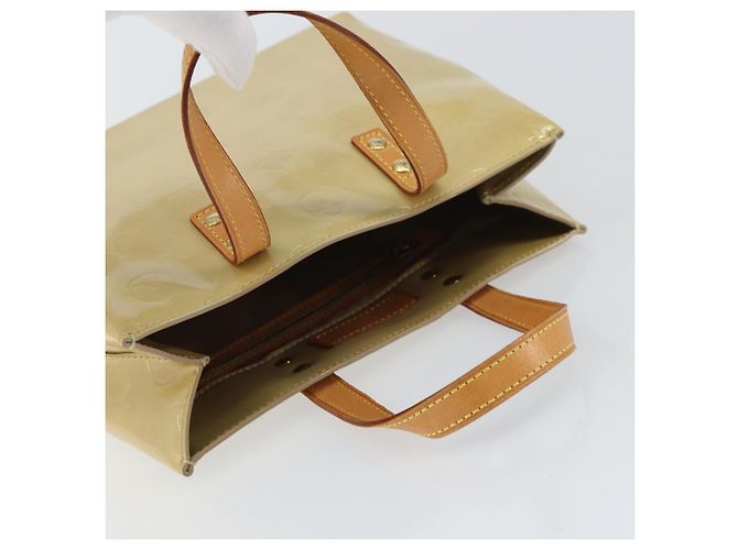 LOUIS VUITTON Borsa a Mano Monogram Vernis Reade PM Beige M91334 LV Auth ep12426 - vista 6
