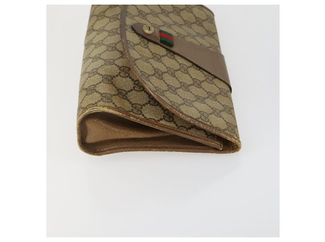 GUCCI GG Supreme Clutch Bag PVC 4 Set Beige Auth 151535 - vista 16