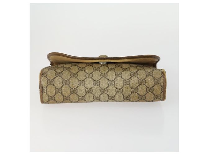 GUCCI GG Supreme Clutch Bag PVC 4 Set Beige Auth 151535 - vista 18