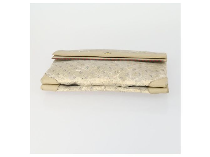 GUCCI GG Supreme Clutch Bag PVC 4 Set Beige Auth 151535 - vista 6