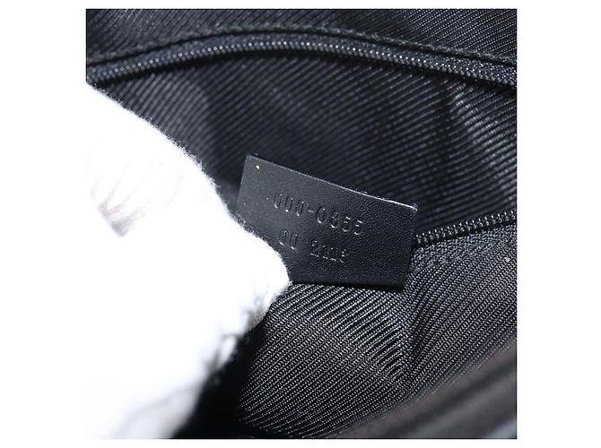 Borsa Tote GG Canvas Gucci Nera Argento 000 0855 Auth fm4978 Nero - vista 12