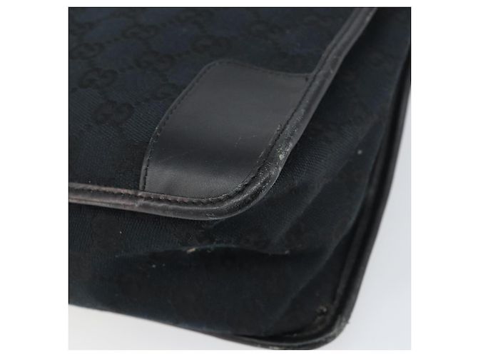 Borsa Tote GG Canvas Gucci Nera Argento 000 0855 Auth fm4978 Nero - vista 15