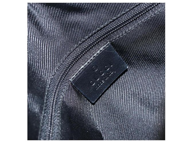 Borsa Tote GG Canvas Gucci Nera Argento 000 0855 Auth fm4978 Nero - vista 17