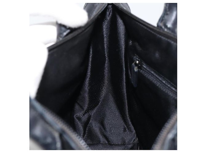 Borsa Tote GG Canvas Gucci Nera Argento 000 0855 Auth fm4978 Nero - vista 19