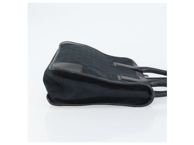 Borsa Tote GG Canvas Gucci Nera Argento 000 0855 Auth fm4978 Nero - vista 3