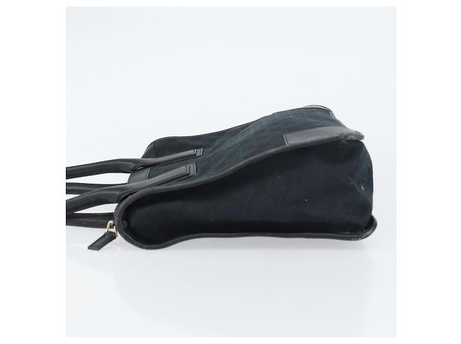 Borsa Tote GG Canvas Gucci Nera Argento 000 0855 Auth fm4978 Nero - vista 4