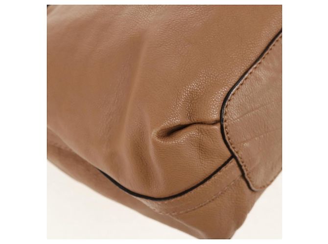 Chloé Bolso de Mano de Cuero Chloe Elsie 2 en 1 Beige Oro Auth BA8869 - vista 18