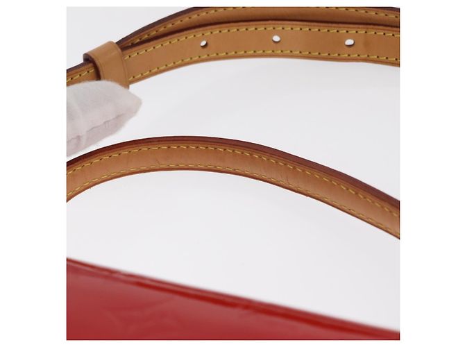 LOUIS VUITTON Borsa a Mano Spring Street Monogram Vernis Rossa M91135 Auth 157329SAV Rosso - vista 14