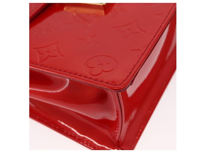 LOUIS VUITTON Borsa a Mano Spring Street Monogram Vernis Rossa M91135 Auth 157329SAV Rosso - vista 16