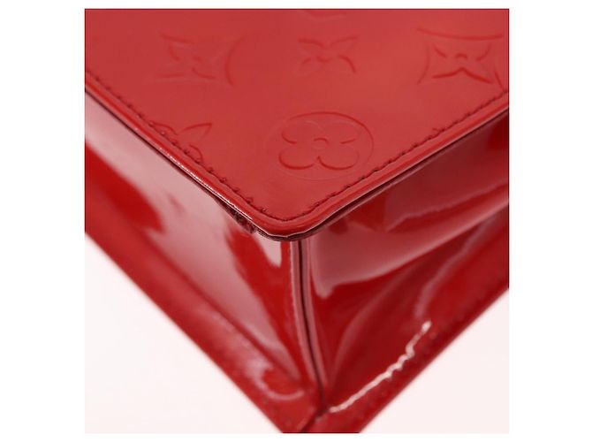 LOUIS VUITTON Borsa a Mano Spring Street Monogram Vernis Rossa M91135 Auth 157329SAV Rosso - vista 17