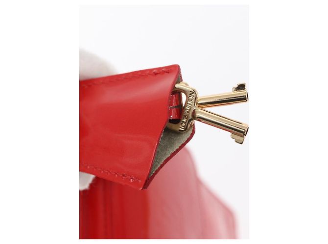LOUIS VUITTON Borsa a Mano Spring Street Monogram Vernis Rossa M91135 Auth 157329SAV Rosso - vista 22