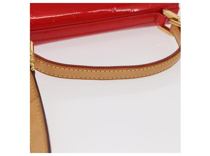 LOUIS VUITTON Borsa a Mano Spring Street Monogram Vernis Rossa M91135 Auth 157329SAV Rosso - vista 7