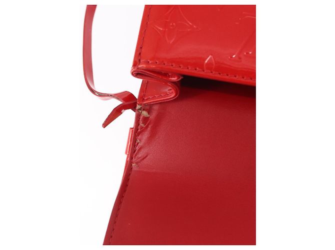 LOUIS VUITTON Borsa a Mano Spring Street Monogram Vernis Rossa M91135 Auth 157329SAV Rosso - vista 9