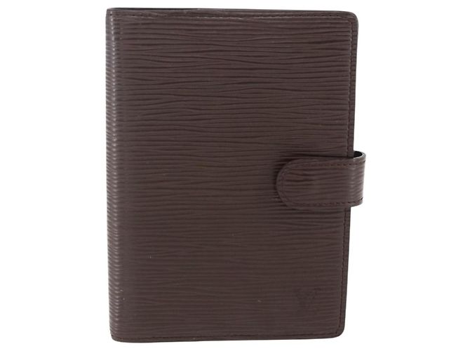 CUBIERTA DE AGENDA PM LOUIS VUITTON Epi Mocha R2005D LV Auth 159180 Castaño - vista 13