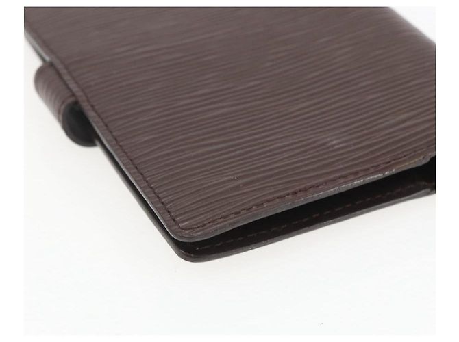 CUBIERTA DE AGENDA PM LOUIS VUITTON Epi Mocha R2005D LV Auth 159180 Castaño - vista 16