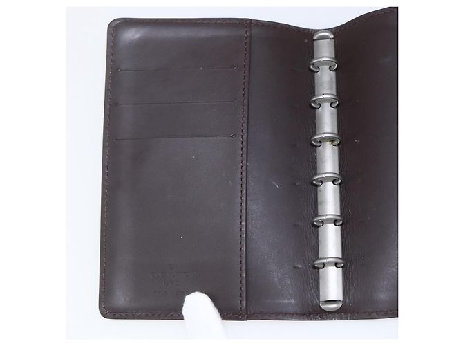 CUBIERTA DE AGENDA PM LOUIS VUITTON Epi Mocha R2005D LV Auth 159180 Castaño - vista 17