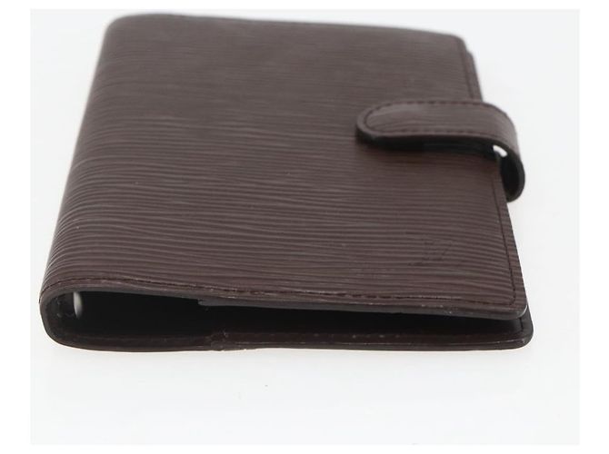 CUBIERTA DE AGENDA PM LOUIS VUITTON Epi Mocha R2005D LV Auth 159180 Castaño - vista 6