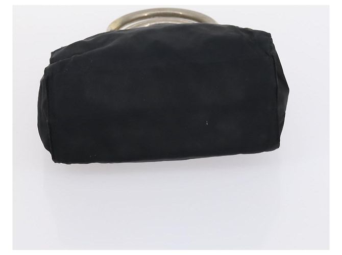 PRADA Borsa a Mano Christian Dior Nylon PVC 2 Set Nero Oro Auth am9808 D'oro - vista 15