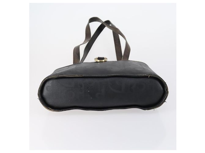 PRADA Borsa a Mano Christian Dior Nylon PVC 2 Set Nero Oro Auth am9808 D'oro - vista 7