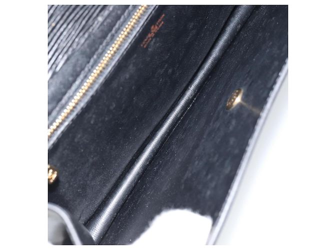LOUIS VUITTON Clutch Montaigne 27 Epi Nero M52652 LV Auth ep12295 - vista 10
