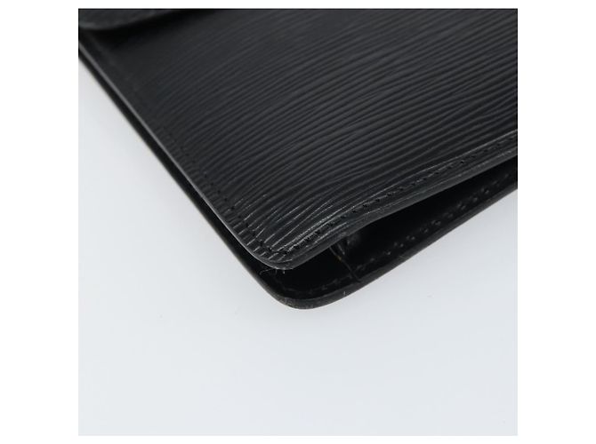 LOUIS VUITTON Clutch Montaigne 27 Epi Nero M52652 LV Auth ep12295 - vista 14
