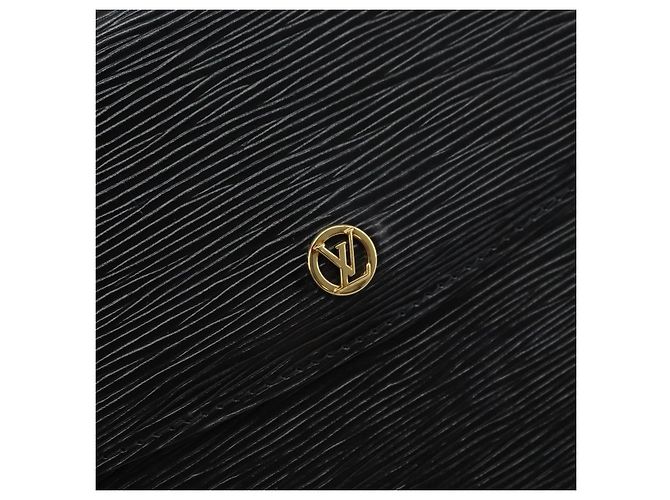 LOUIS VUITTON Clutch Montaigne 27 Epi Nero M52652 LV Auth ep12295 - vista 17