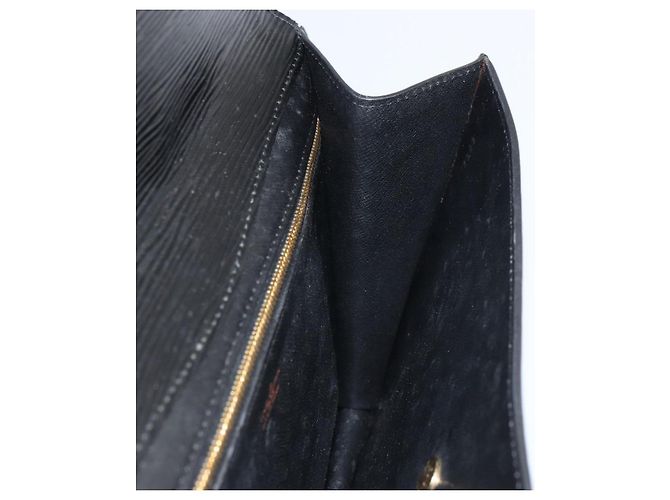 LOUIS VUITTON Clutch Montaigne 27 Epi Nero M52652 LV Auth ep12295 - vista 18