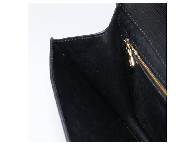 LOUIS VUITTON Clutch Montaigne 27 Epi Nero M52652 LV Auth ep12295 - vista 19