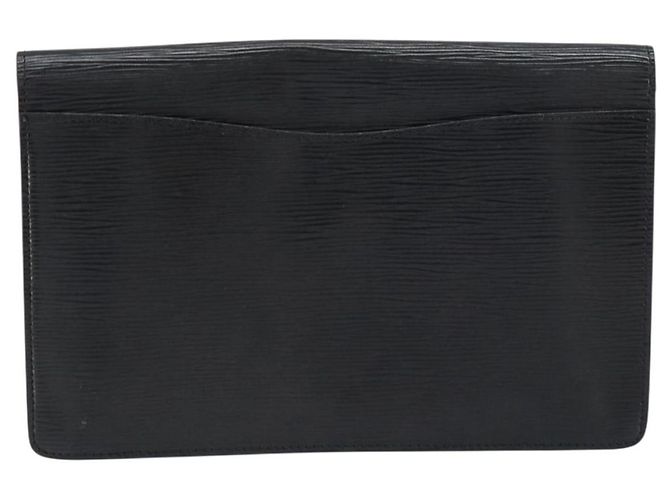 LOUIS VUITTON Clutch Montaigne 27 Epi Nero M52652 LV Auth ep12295 - vista 2