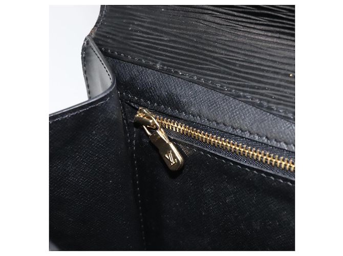 LOUIS VUITTON Clutch Montaigne 27 Epi Nero M52652 LV Auth ep12295 - vista 20