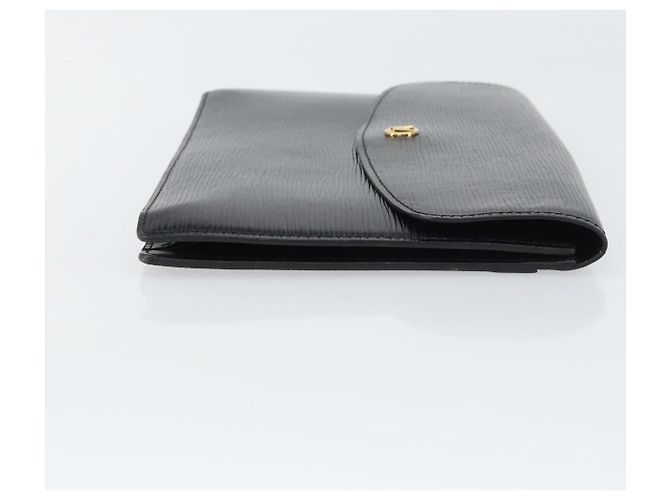 LOUIS VUITTON Clutch Montaigne 27 Epi Nero M52652 LV Auth ep12295 - vista 3