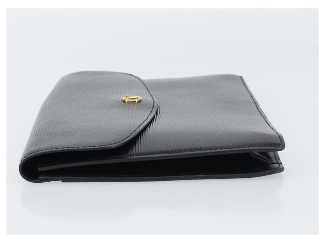 LOUIS VUITTON Clutch Montaigne 27 Epi Nero M52652 LV Auth ep12295 - vista 4