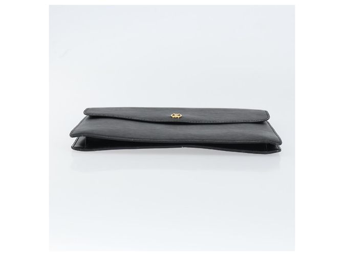 LOUIS VUITTON Clutch Montaigne 27 Epi Nero M52652 LV Auth ep12295 - vista 6