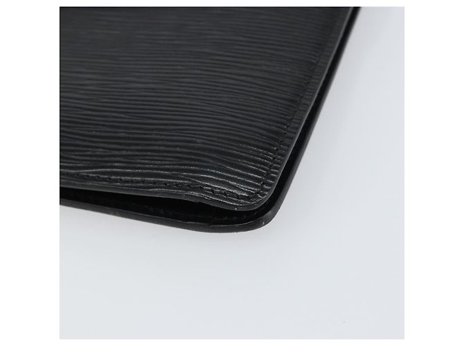 LOUIS VUITTON Clutch Montaigne 27 Epi Nero M52652 LV Auth ep12295 - vista 7