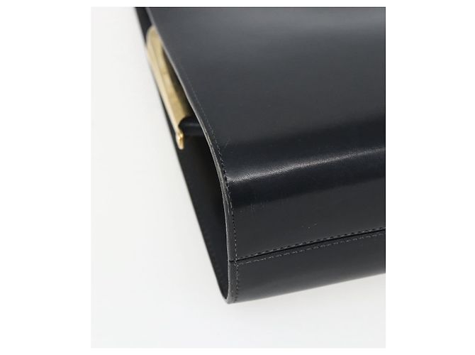 Borsa a mano in pelle Christian Dior 2way Nera Oro Auth 151767V Nero D'oro - vista 15