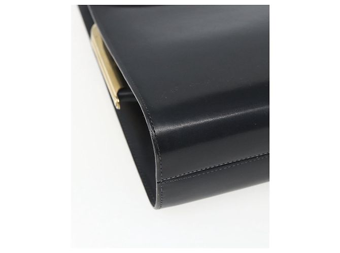 Borsa a mano in pelle Christian Dior 2way Nera Oro Auth 151767V Nero D'oro - vista 17