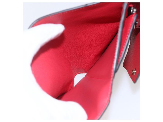 LOUIS VUITTON Empreinte Cartera Curie's Cartera Compacta M60735 Auth fm5008 Roja - vista 10