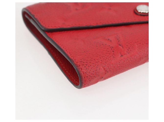 LOUIS VUITTON Empreinte Cartera Curie's Cartera Compacta M60735 Auth fm5008 Roja - vista 14