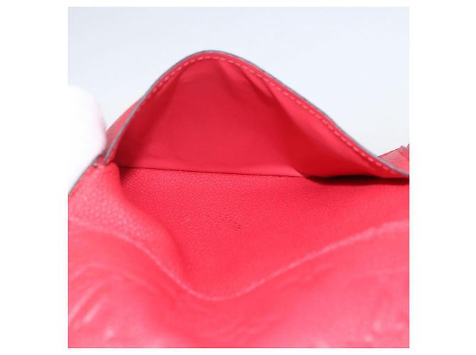 LOUIS VUITTON Empreinte Cartera Curie's Cartera Compacta M60735 Auth fm5008 Roja - vista 20