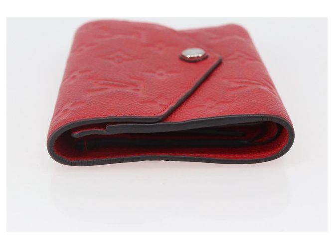 LOUIS VUITTON Empreinte Cartera Curie's Cartera Compacta M60735 Auth fm5008 Roja - vista 3