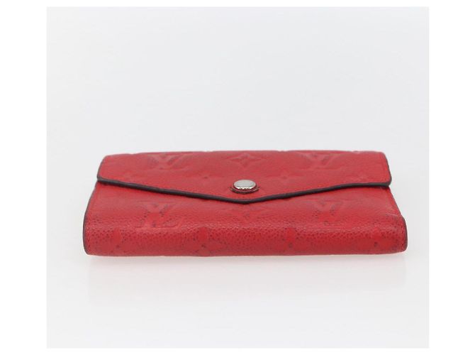 LOUIS VUITTON Empreinte Cartera Curie's Cartera Compacta M60735 Auth fm5008 Roja - vista 6