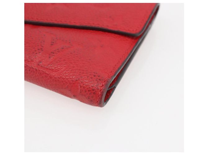 LOUIS VUITTON Empreinte Cartera Curie's Cartera Compacta M60735 Auth fm5008 Roja - vista 7