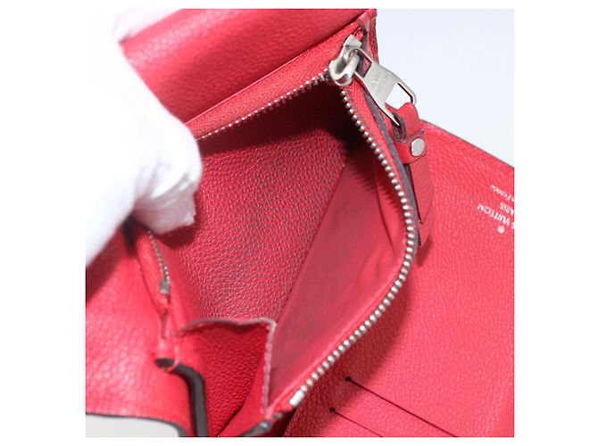 LOUIS VUITTON Empreinte Cartera Curie's Cartera Compacta M60735 Auth fm5008 Roja - vista 9