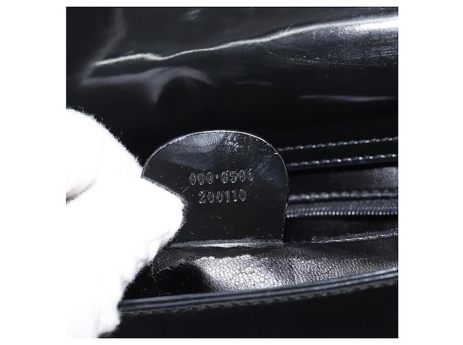 GUCCI Schultertasche Emaille Schwarz 000 0506 Auth ep12258 - Ansicht 12