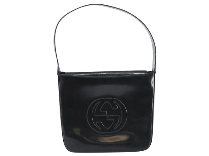 GUCCI Schultertasche Emaille Schwarz 000 0506 Auth ep12258 - Ansicht 13
