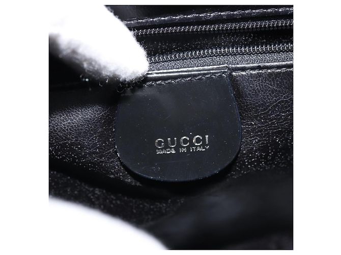 GUCCI Schultertasche Emaille Schwarz 000 0506 Auth ep12258 - Ansicht 17