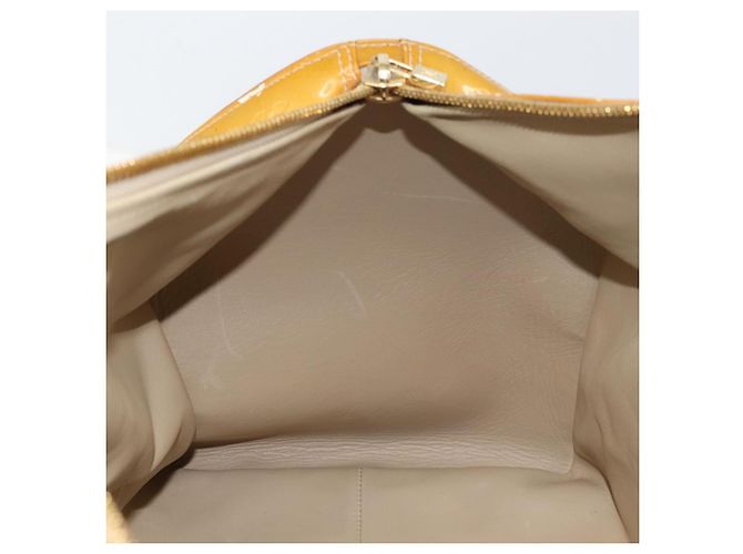 LOUIS VUITTON Borsa Boston Mercer Monogram Vernis Beige M91000 LV Auth 156517 - vista 20
