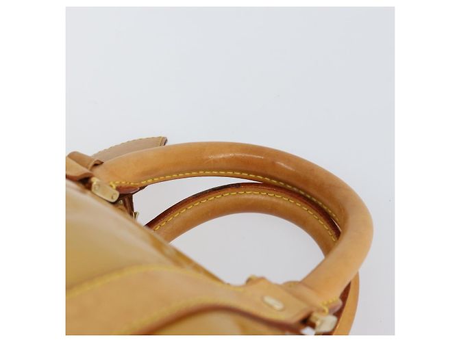 LOUIS VUITTON Borsa Boston Mercer Monogram Vernis Beige M91000 LV Auth 156517 - vista 8