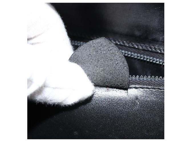 Céline Borsa a mano CELINE in pelle nera e oro Auth SW1859 Nero D'oro - vista 12