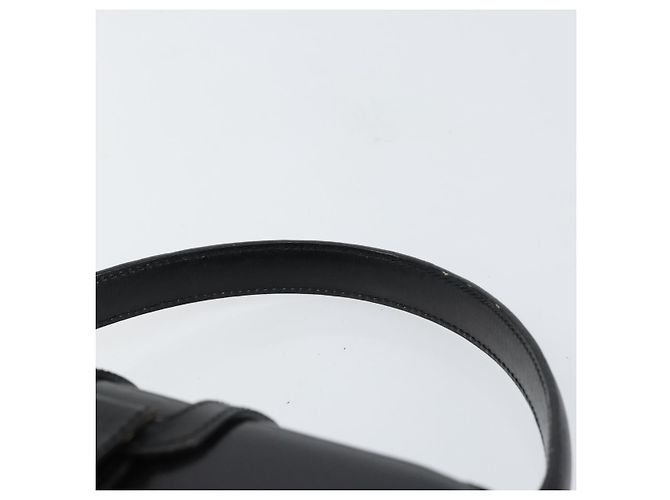 Céline Borsa a mano CELINE in pelle nera e oro Auth SW1859 Nero D'oro - vista 8